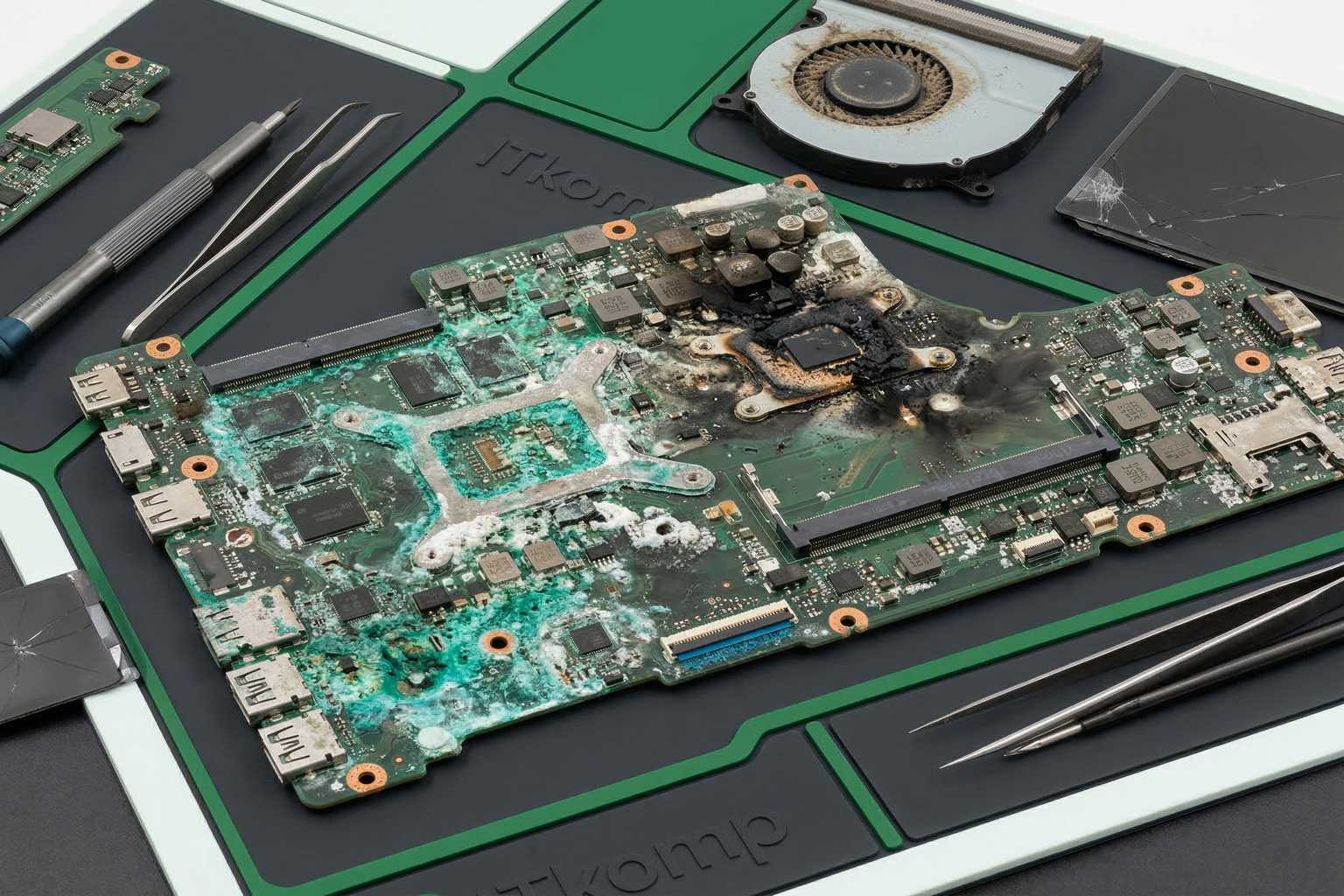 Ремонт и чистка ноутбука Acer после залития в Минске